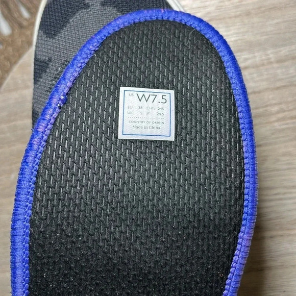 Rothys Camo City Slip On Sneaker Loafer Black Gray Camo Print - Picture 5 of 6